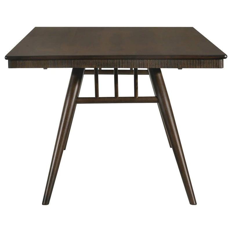 Wes Rectangular 80-inch Wood Dining Table Dark Walnut by Unique Piece Furniture