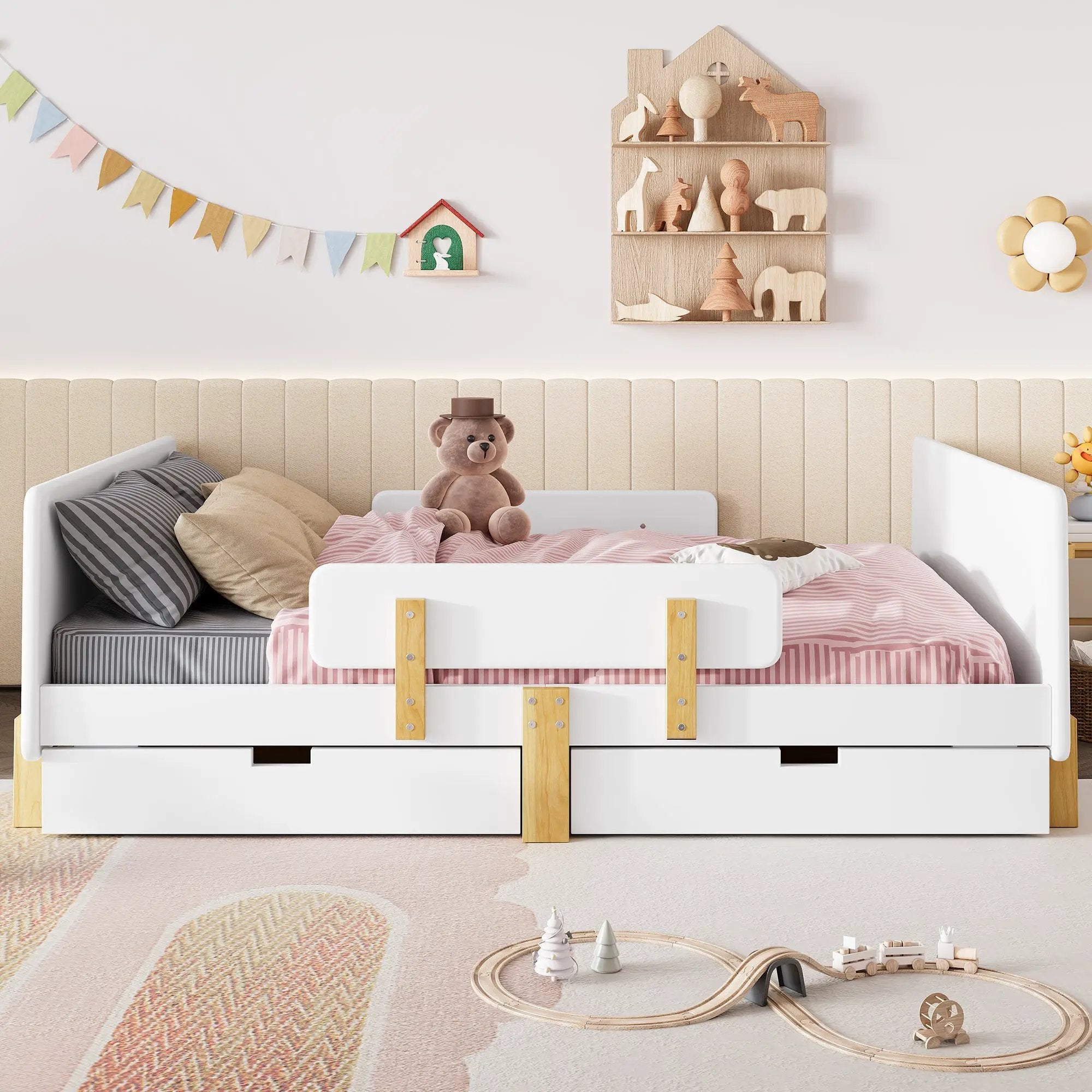 Full Size Platform Bed with Storage Drawers by HouseOfZazla