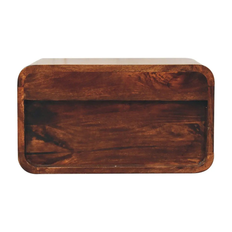 Curved Wall Mounted Bedside Nightstand by HouseOfZazla