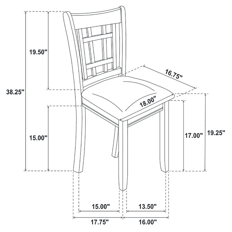 Ingall - 5 Piece Set With Storage Table And Upholstered Chairs - Medium Gray