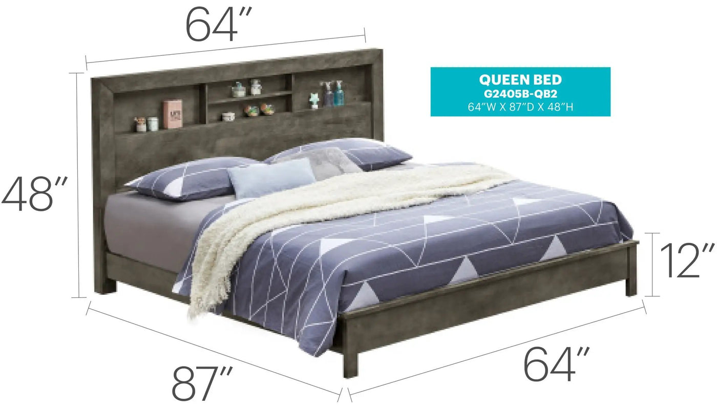 Bed With Transitional Design Stylish by HouseOfZazla