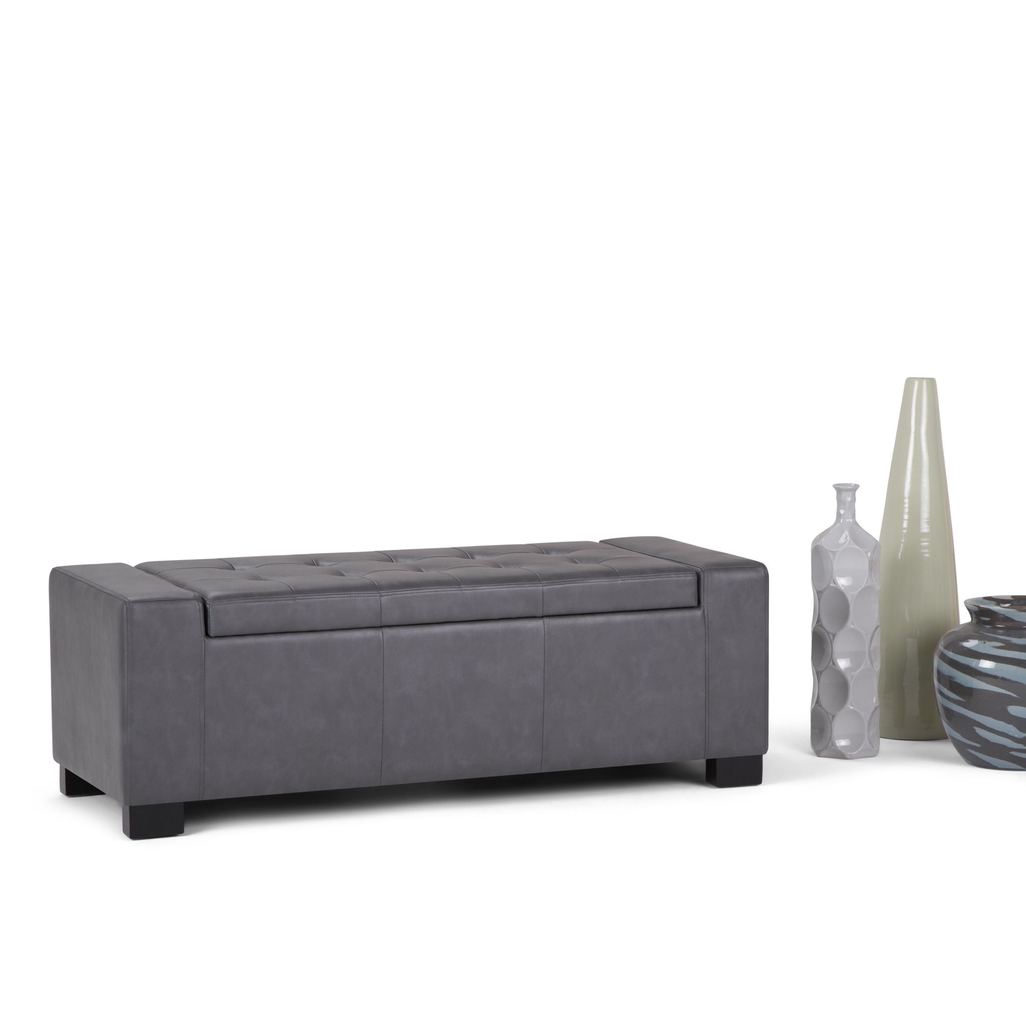Laredo - Contemporary Large Storage Ottoman by HouseOfZazla