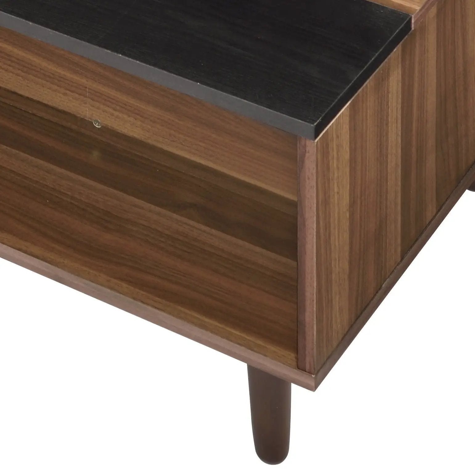 Avala - Coffee Table With Lift Top - Walnut / Black by Unique Piece Furniture
