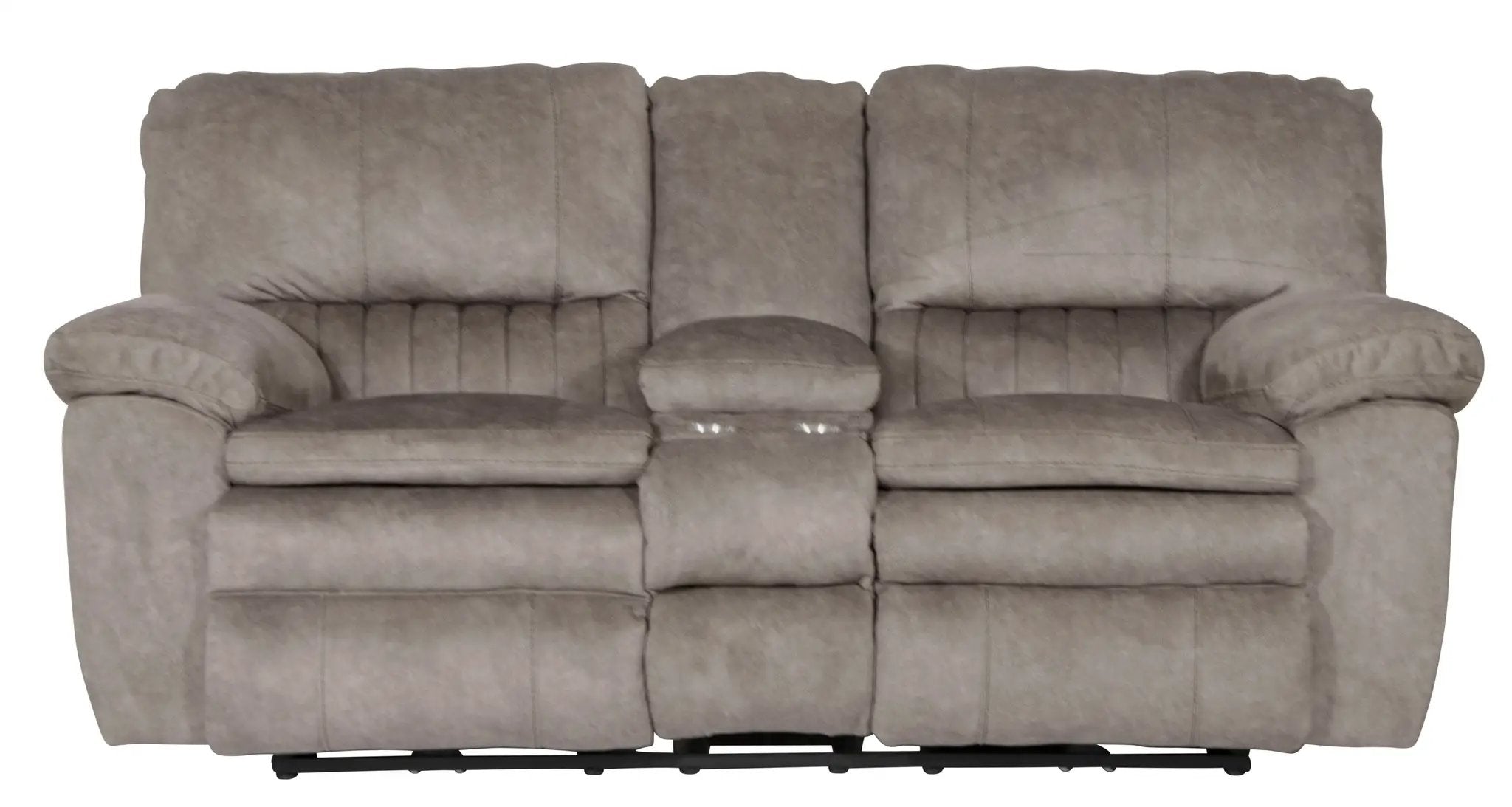 Reyes - Power Lay Flat Reclining Console Loveseat With Storage & Cupholders by Unique Piece Furniture