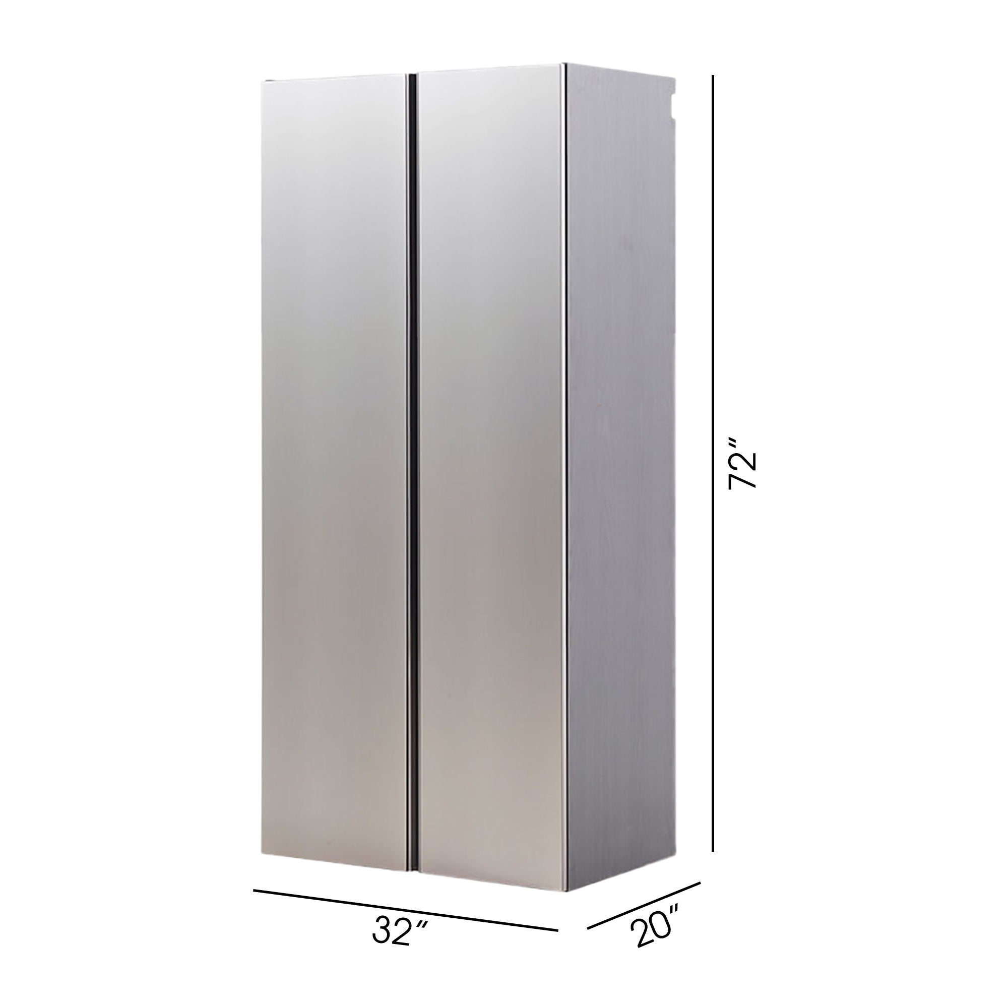 Nova Series - Wall Mounted Utility Storage Garage Cabinet - Dark Gray by HouseOfZazla