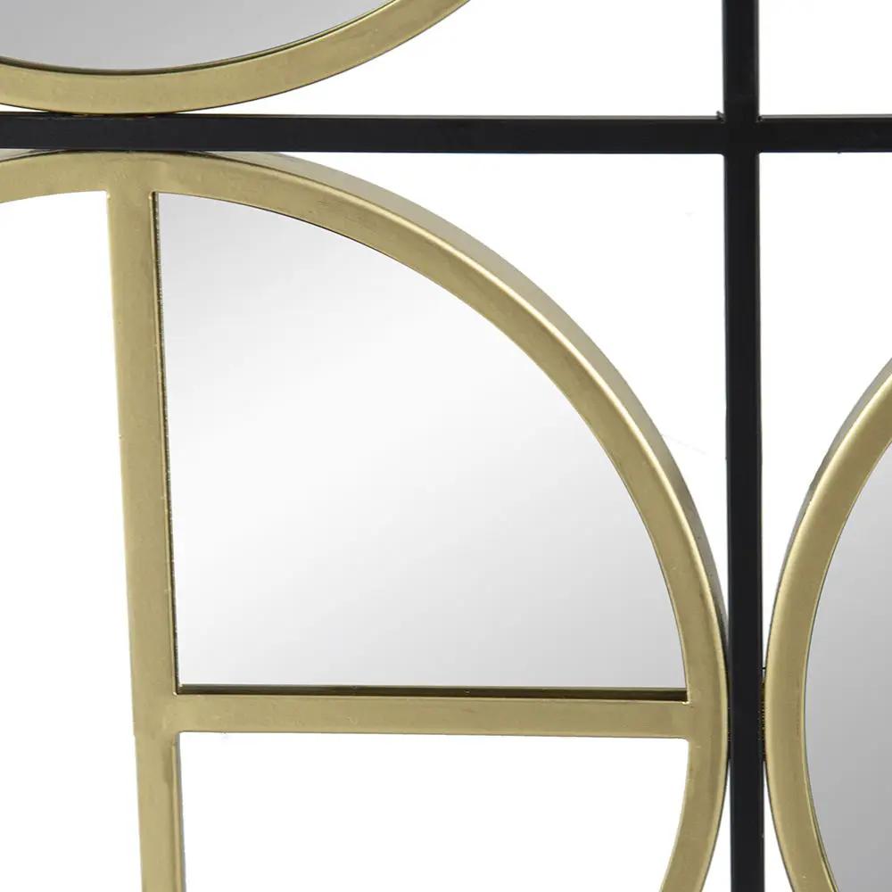 Eclectic Styling Metal Beaded Wall Mirror With Contemporary Design For Bedroom, Liveroom & Entryway by HouseOfZazla