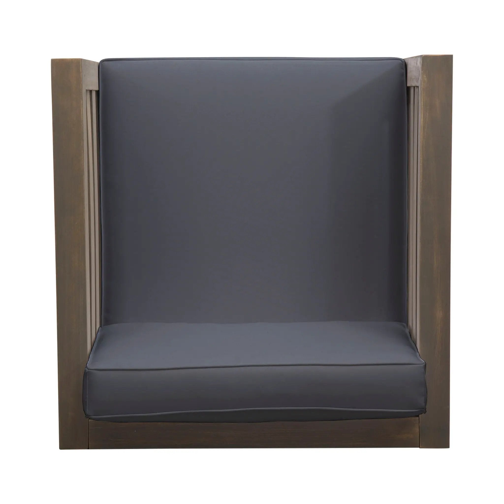 Outdoor Acacia Wood Patio Chair With Fabric Cushion by HouseOfZazla