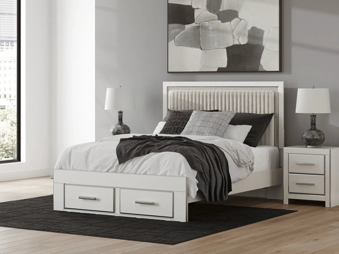 Zuraleus - Upholstered Panel Platform Storage Bed by Unique Piece Furniture