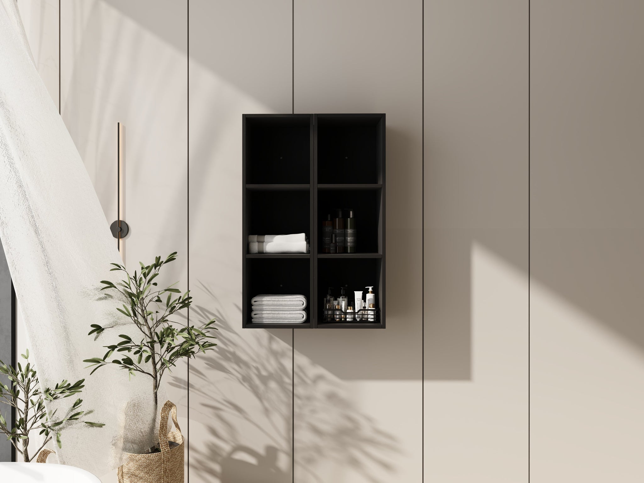 24 Inch Wall Mounted Storage Shelves Combination by HouseOfZazla