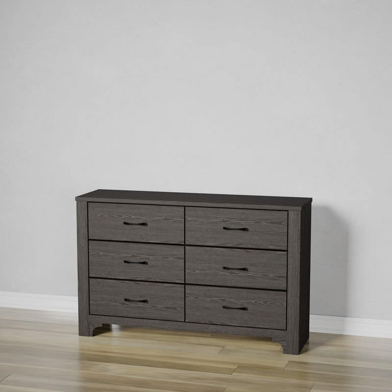6 Drawer Dresser - Brown by HouseOfZazla