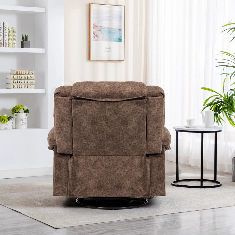 Swivel And Rocking Recliner Chair With Massage And Heating by HouseOfZazla