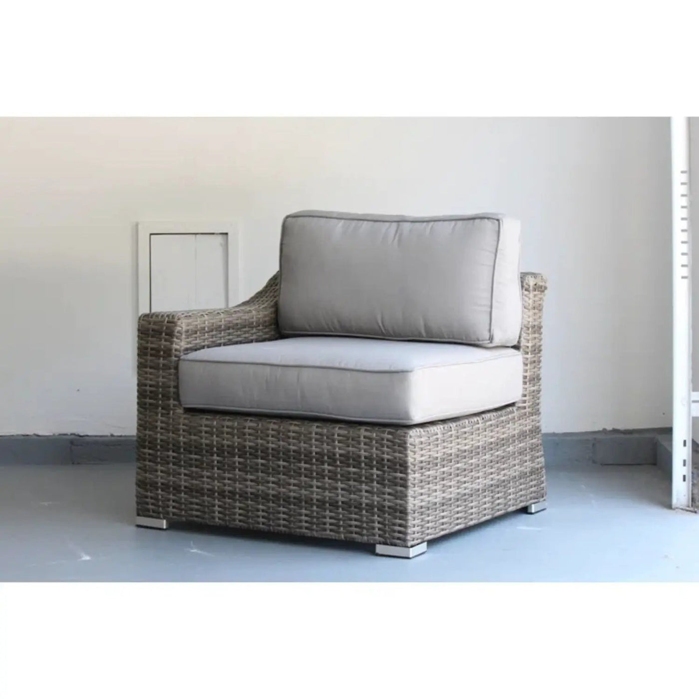 Chic Wide Outdoor Loveseat With Cushions by HouseOfZazla