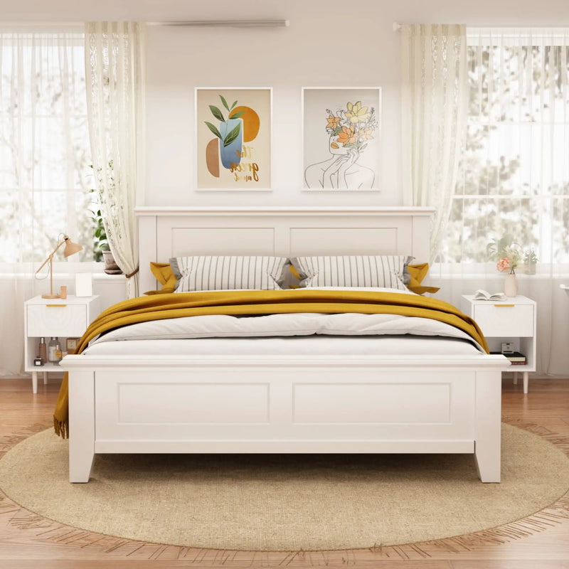 Nightstand With 1 Drawer And Open Shelf - White by Unique Piece Furniture