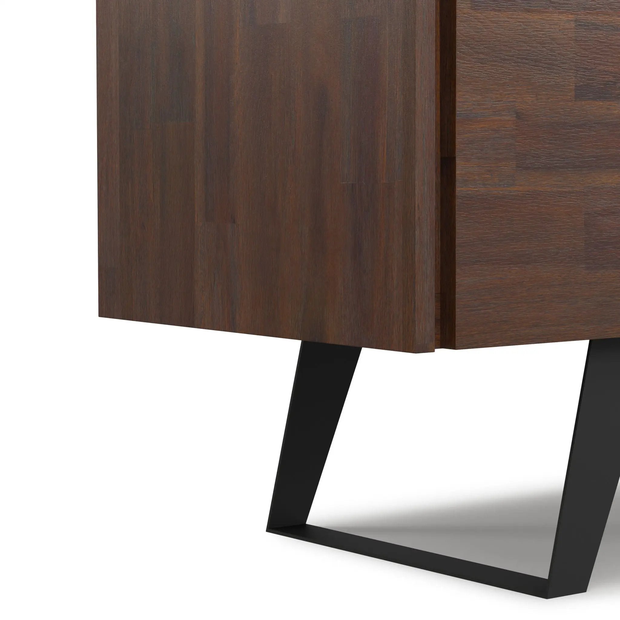 Lowry - TV Media Stand - Distressed Charcoal Brown by Unique Piece Furniture