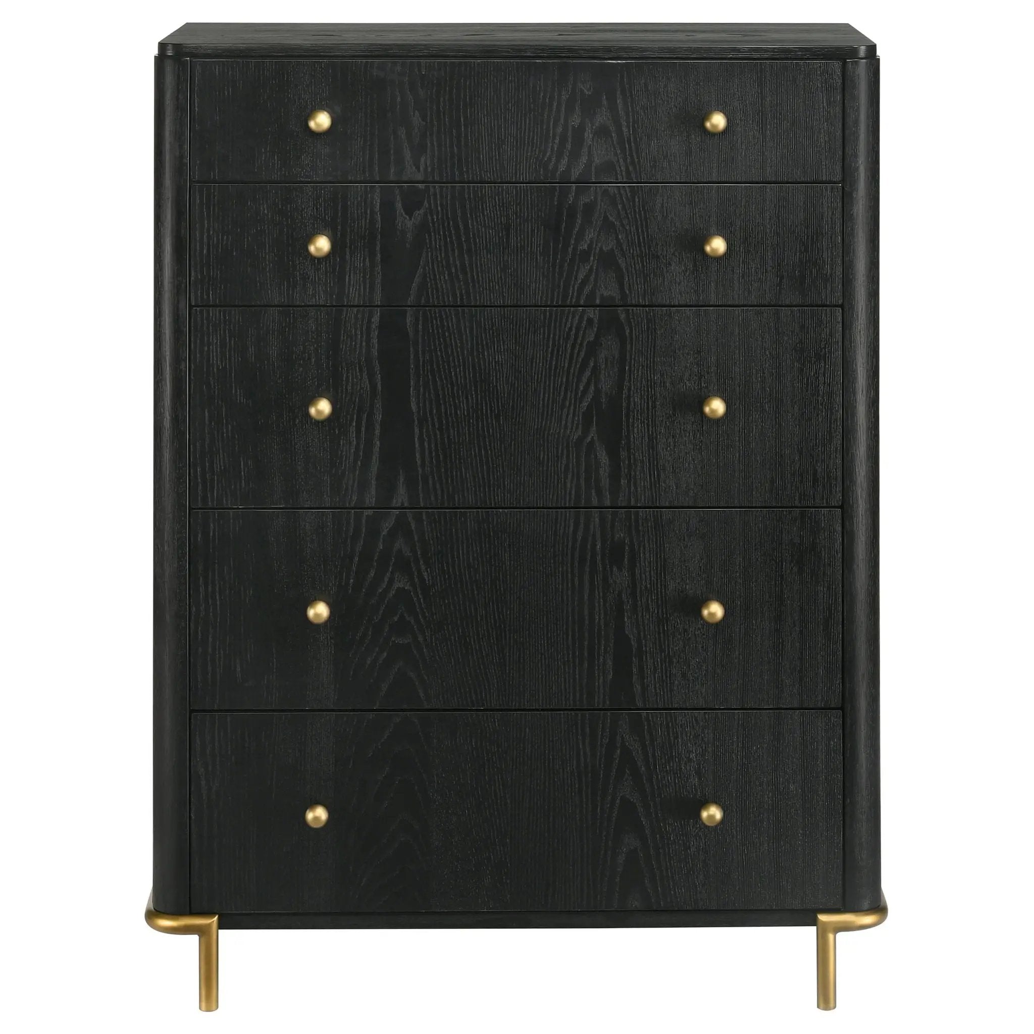 Arini 5-drawer Bedroom Chest Black by Unique Piece Furniture