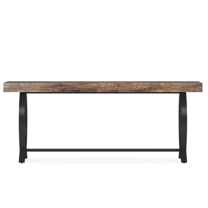 Console Table With Fish Tail Legs Extra Long - Brown by HouseOfZazla
