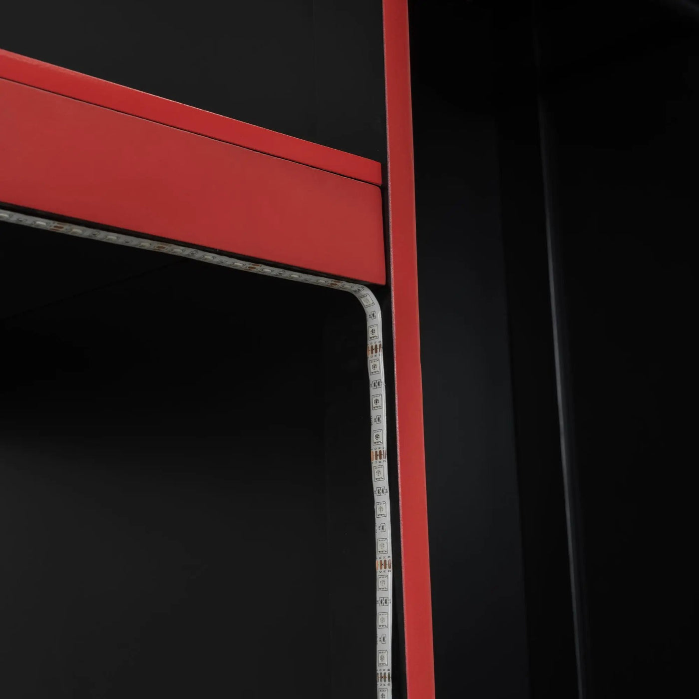 Gaming Loft Bed With Built In Desk, Wardrobe, LED Lighting And Drawer by HouseOfZazla
