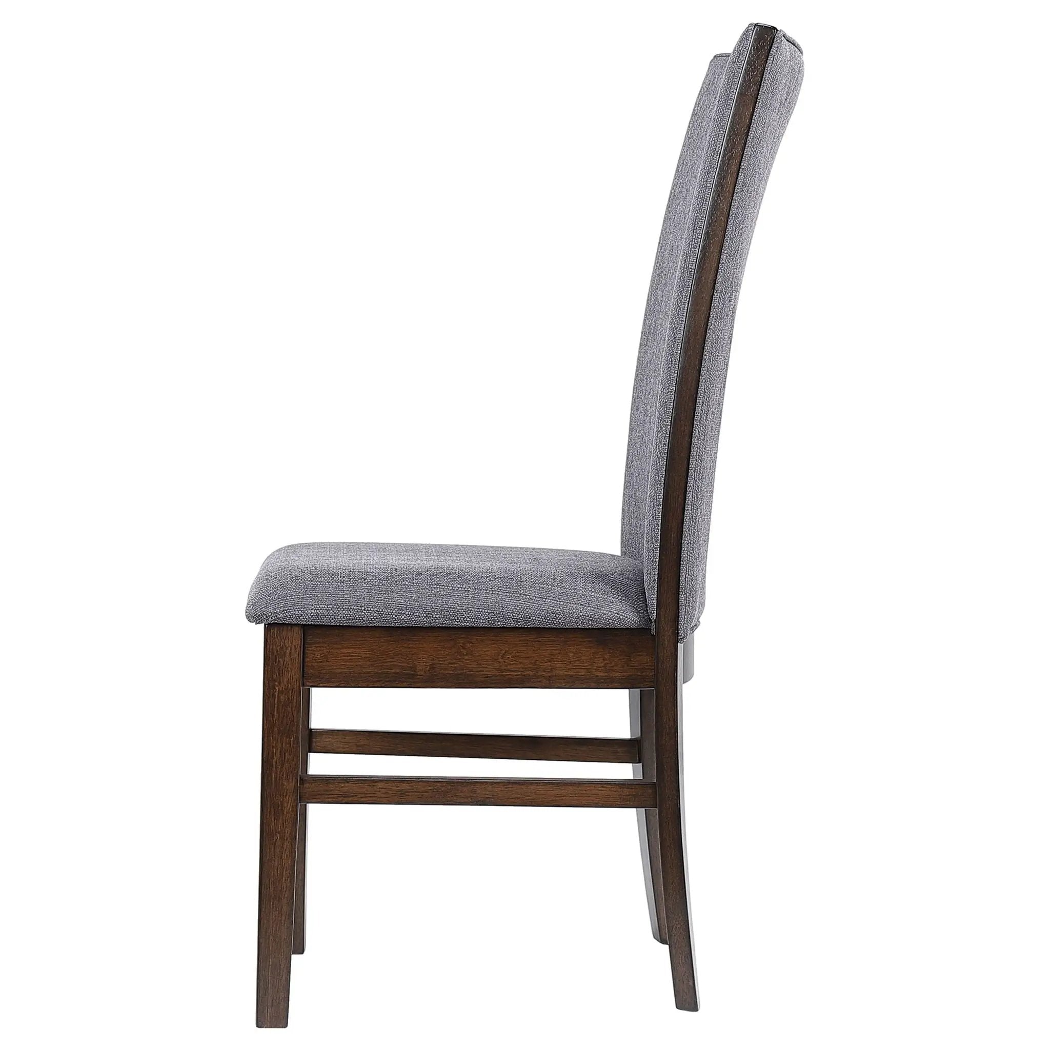 Sherwood Upholstered Dining Side Chair Grey (Set of 2) by Unique Piece Furniture