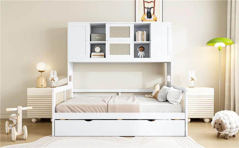 Daybed And All In One Cabinet And Shelf by Unique Piece Furniture