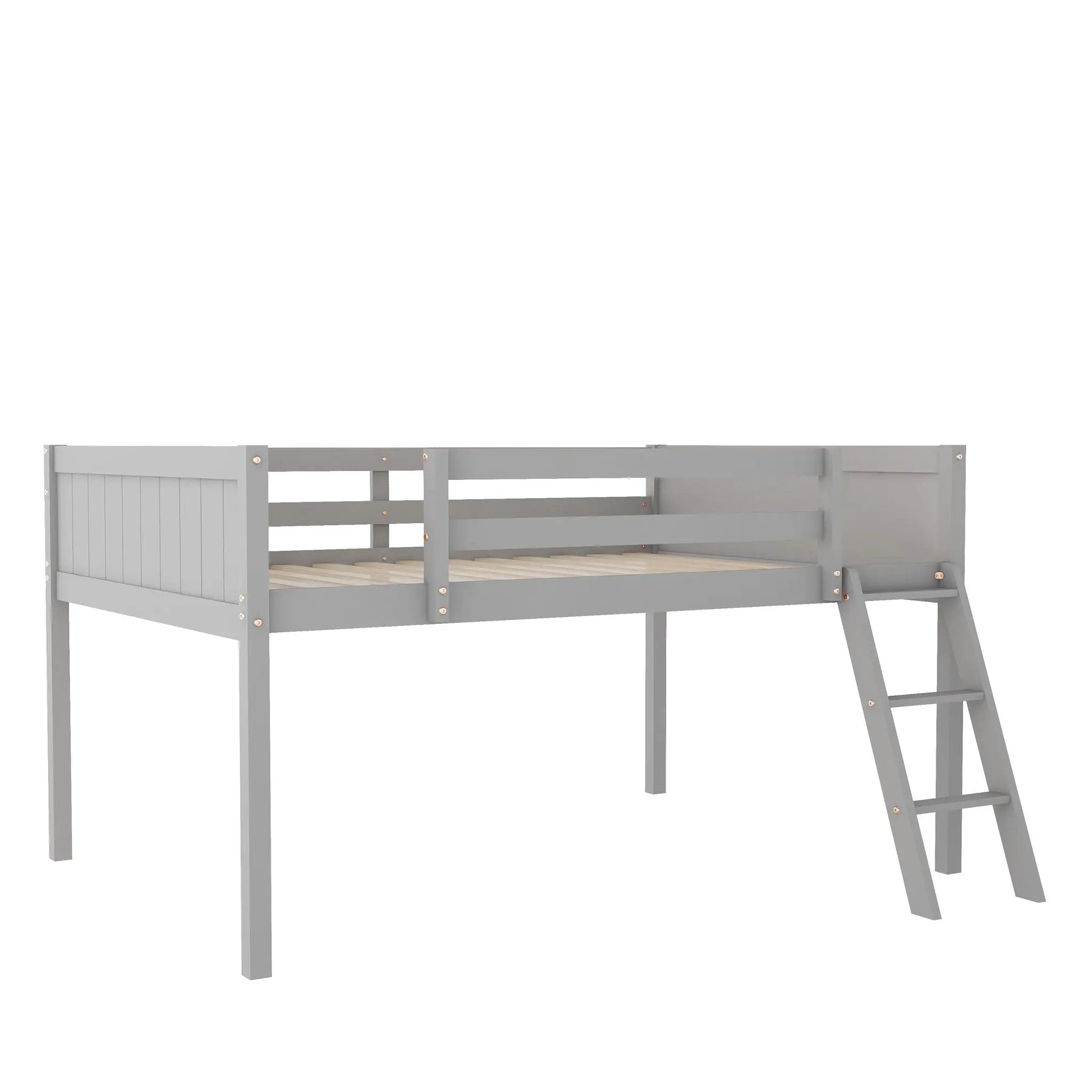 Low Loft Bed With Adjustable Ladder by Unique Piece Furniture