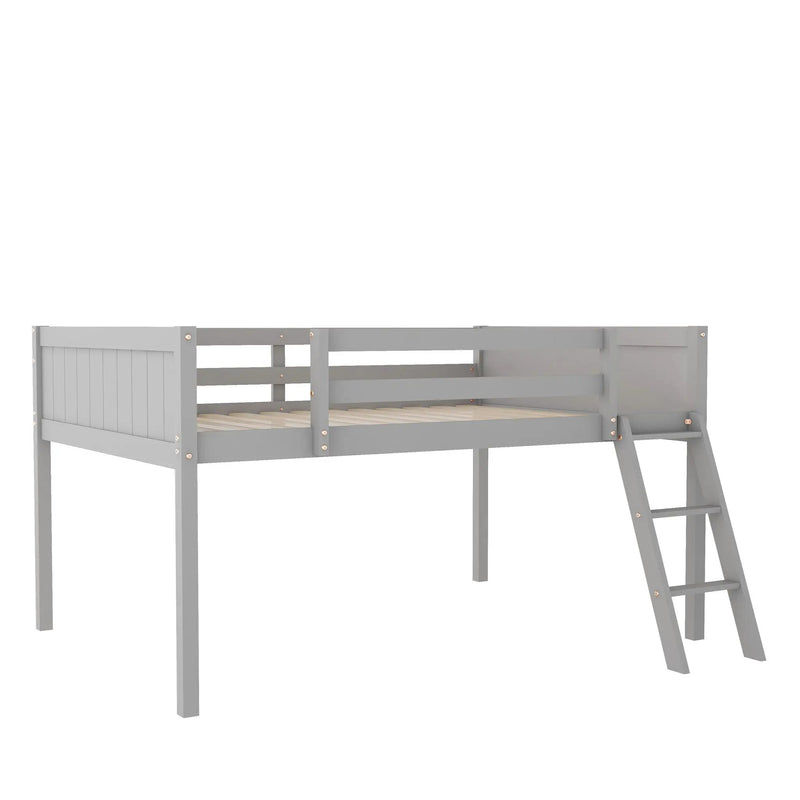 Low Loft Bed With Adjustable Ladder by Unique Piece Furniture