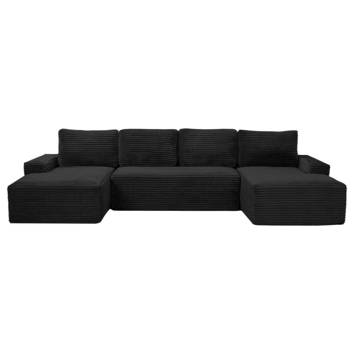 Compressible U-Shaped Sectional Sofa Set by HouseOfZazla