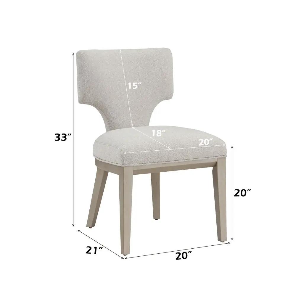 Kasa - Side Chair (Set of 2) - Linen & Champagne by Unique Piece Furniture