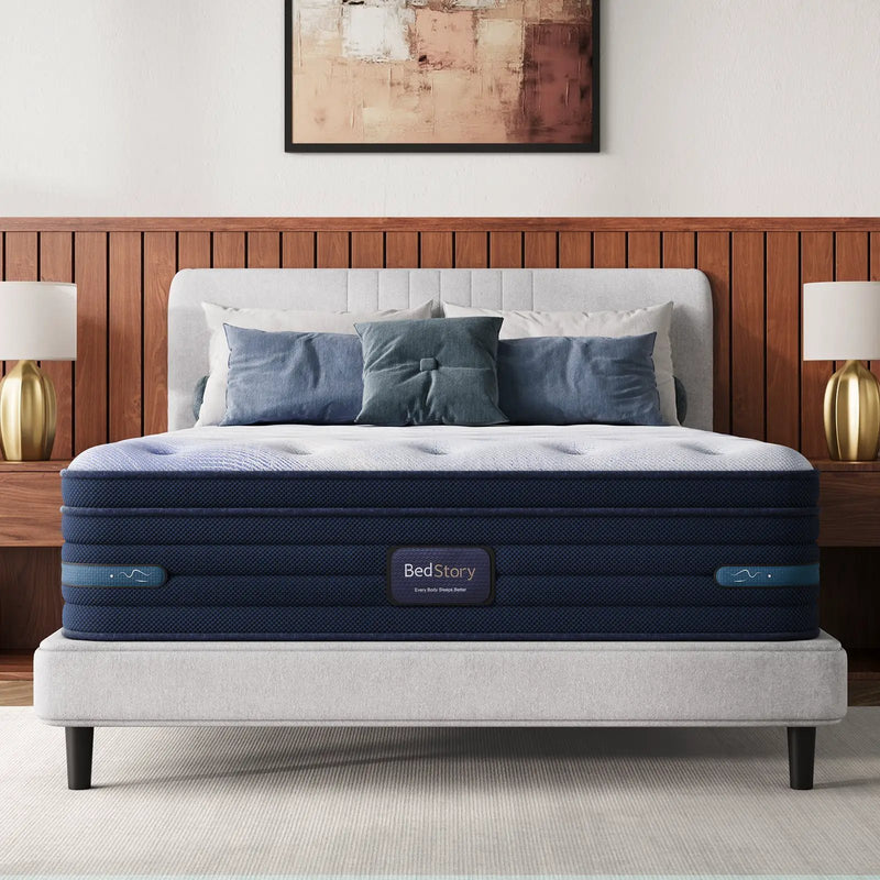 Bedstory Spine Align 12" Full Firm Pressure Relieving Cooling Hybrid Mattress by HouseOfZazla