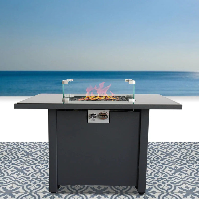 Fire Pit For Outdoor Home Garden Backyard Fireplace - Gray by Unique Piece Furniture