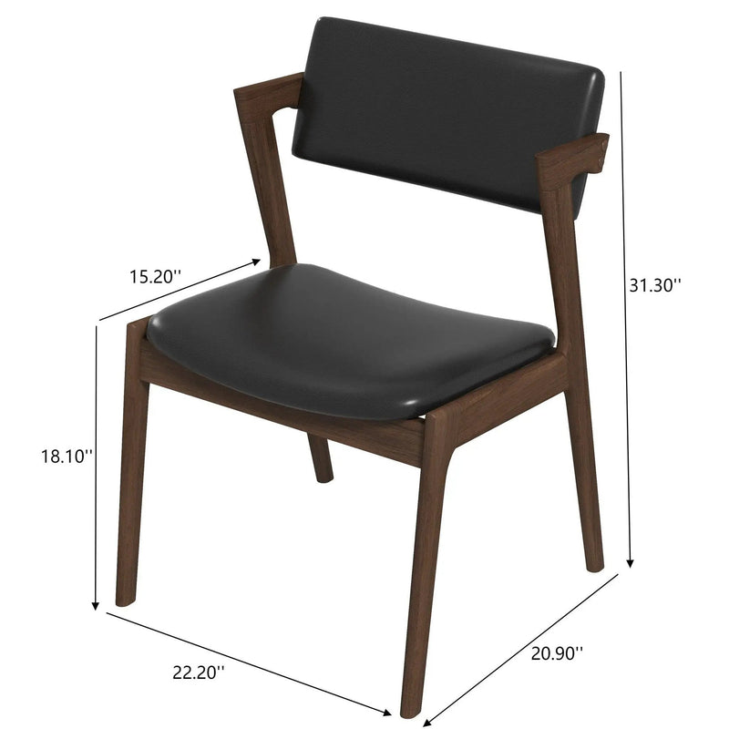 Edwin - Mid-Century Modern Dining Chair (Set of 2) by Unique Piece Furniture
