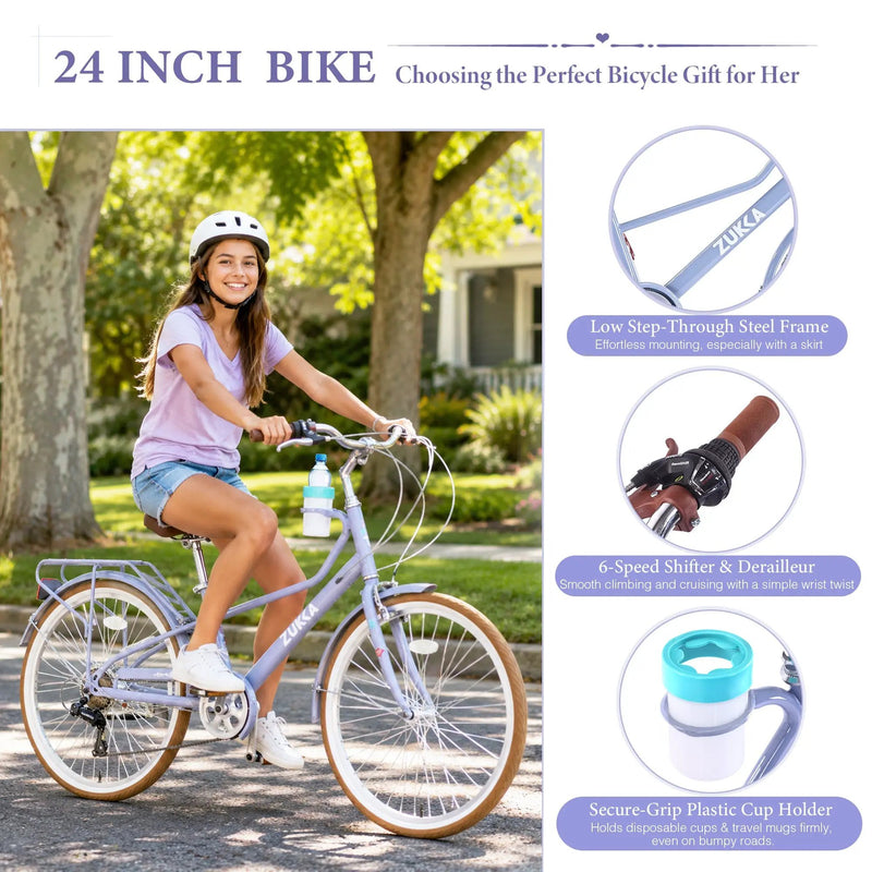 24 Inch Women's Cruiser Bike by HouseOfZazla