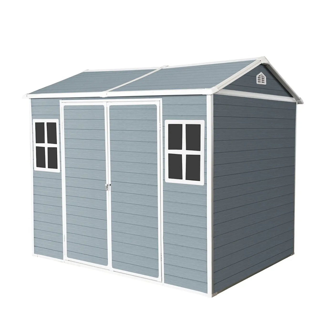 Resin Outdoor Storage Shed Waterproof Shed With Floor & Two Windows & Lockable Door, Tool Shed For Garden, Patio, Backyard by HouseOfZazla