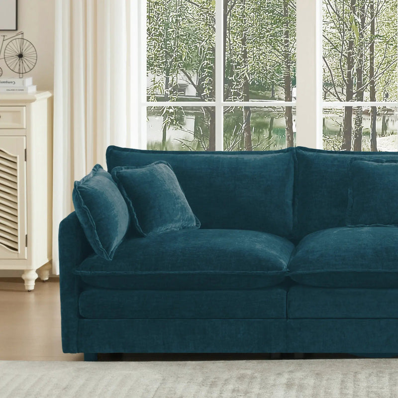 Chenille Sofa Set of 2: 2 & 3 Seater Couch by HouseOfZazla