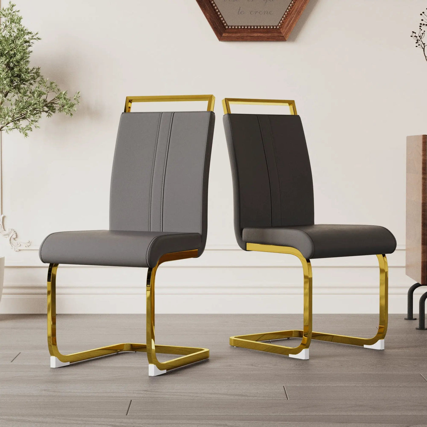 Side Dining Room Chair, Padded Seat High Back by Unique Piece Furniture