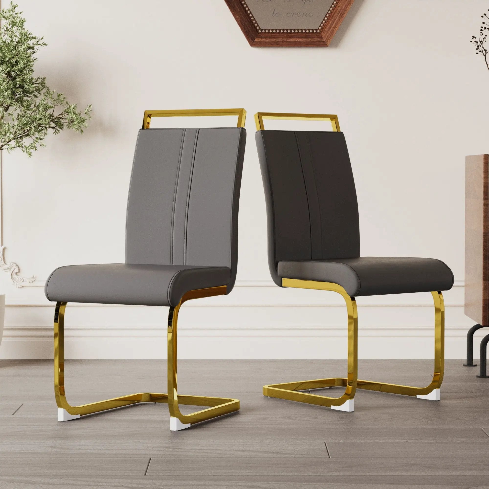 Side Dining Room Chair, Padded Seat High Back by HouseOfZazla