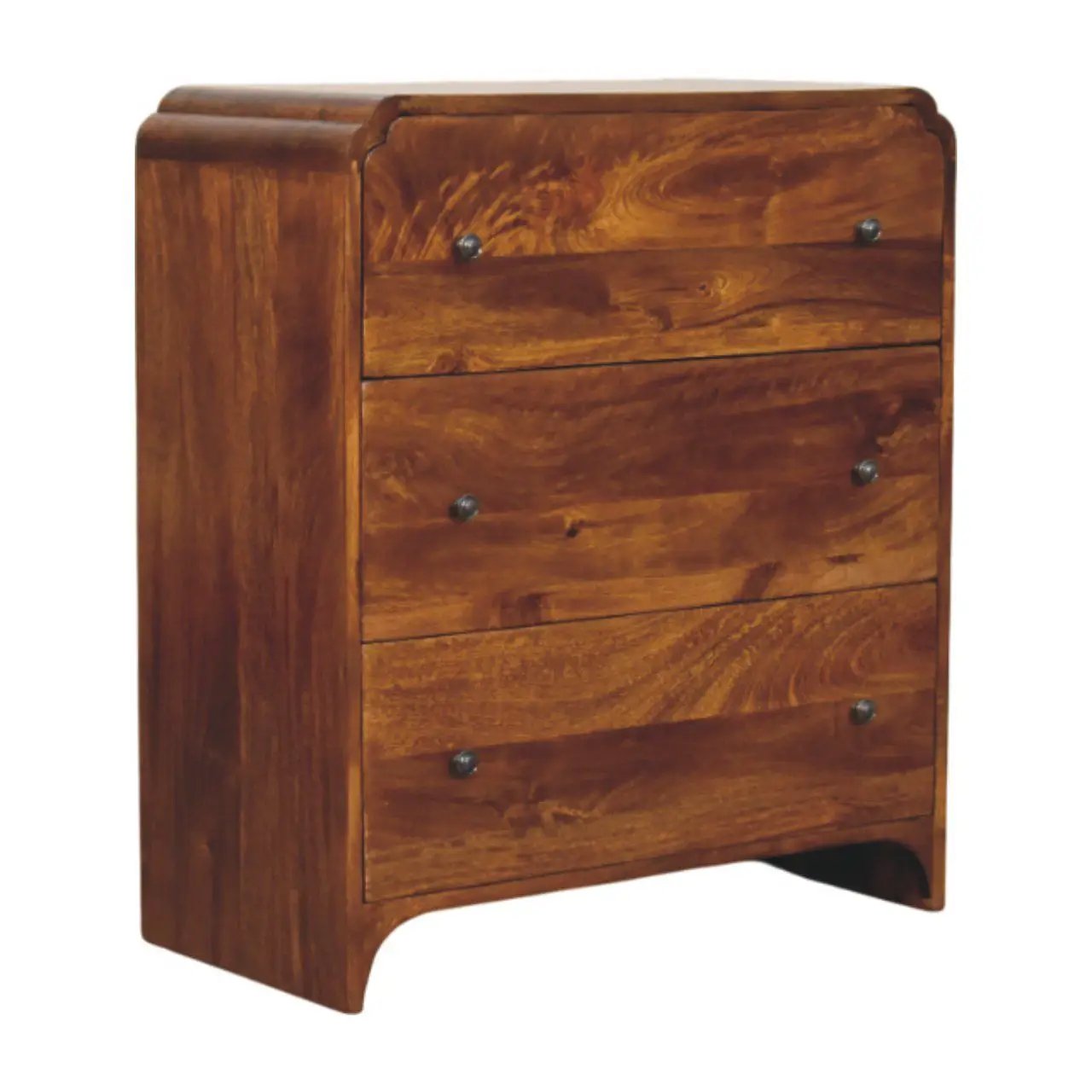 Newton - 3 Drawer Chest - Brown by HouseOfZazla