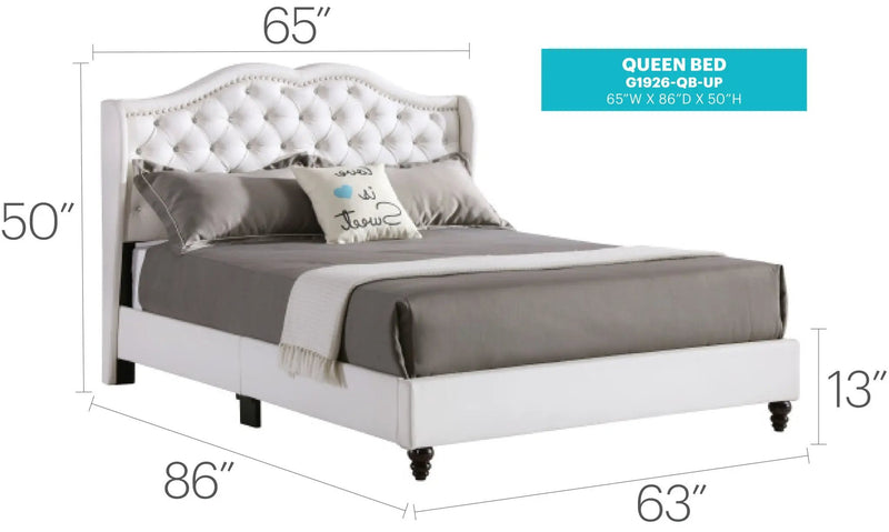 Upholstered Bed Transitional by HouseOfZazla