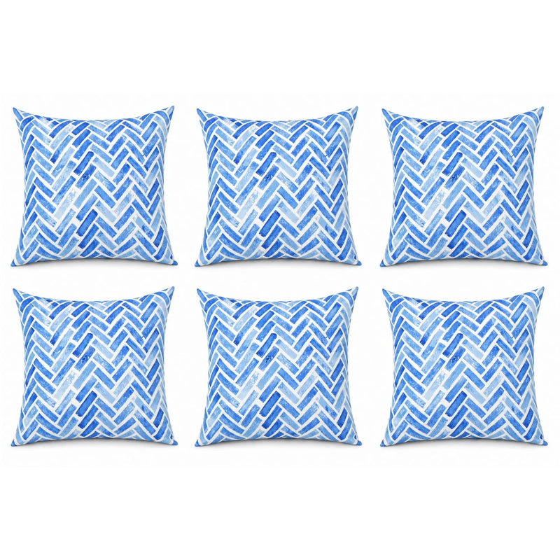4 Pack Outdoor Pillow Covers - Water-Repellent Decorative Cushions, photo 7 of 8
