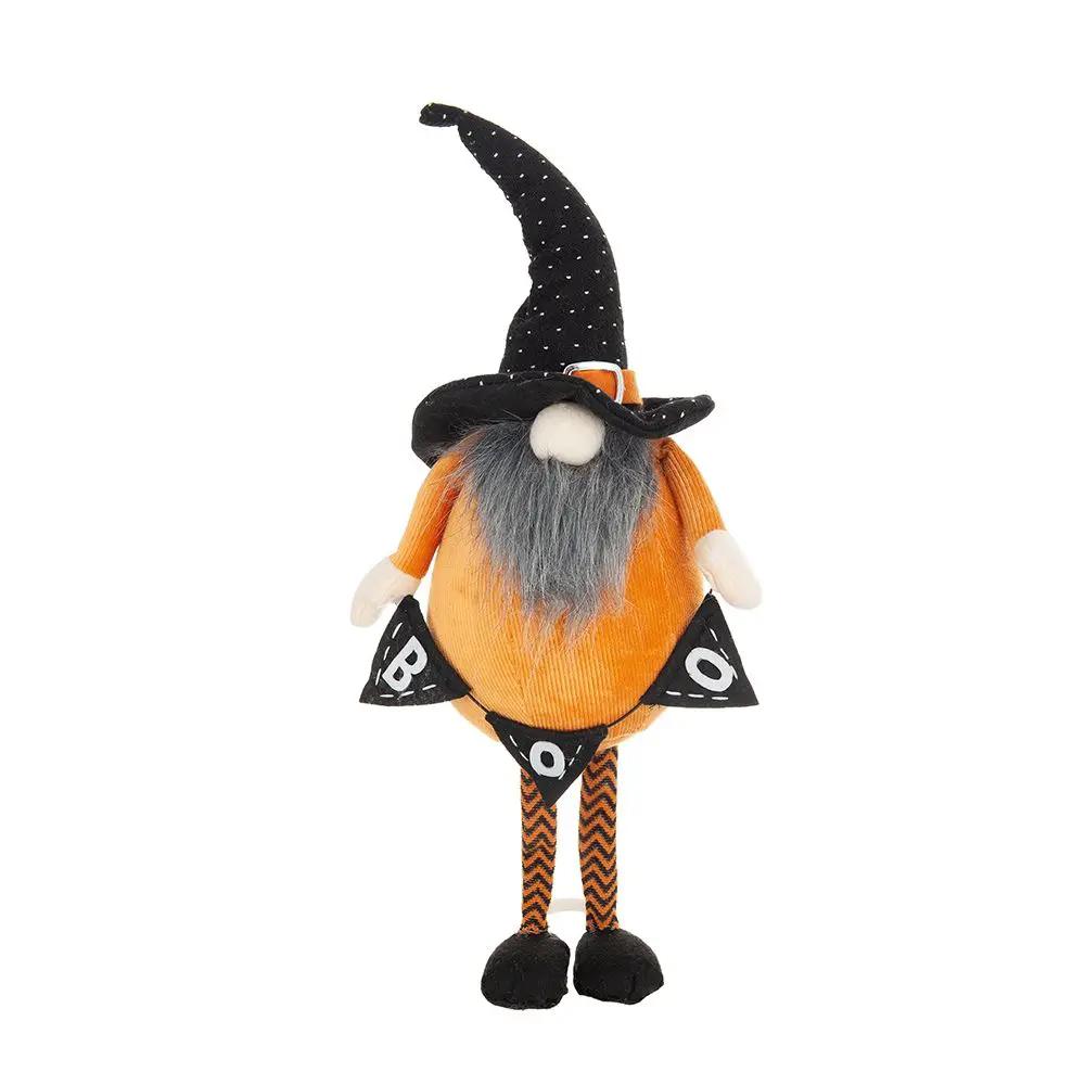 Standing Gnome With Gnome & Holding Banner, For Halloween Decor by Unique Piece Furniture