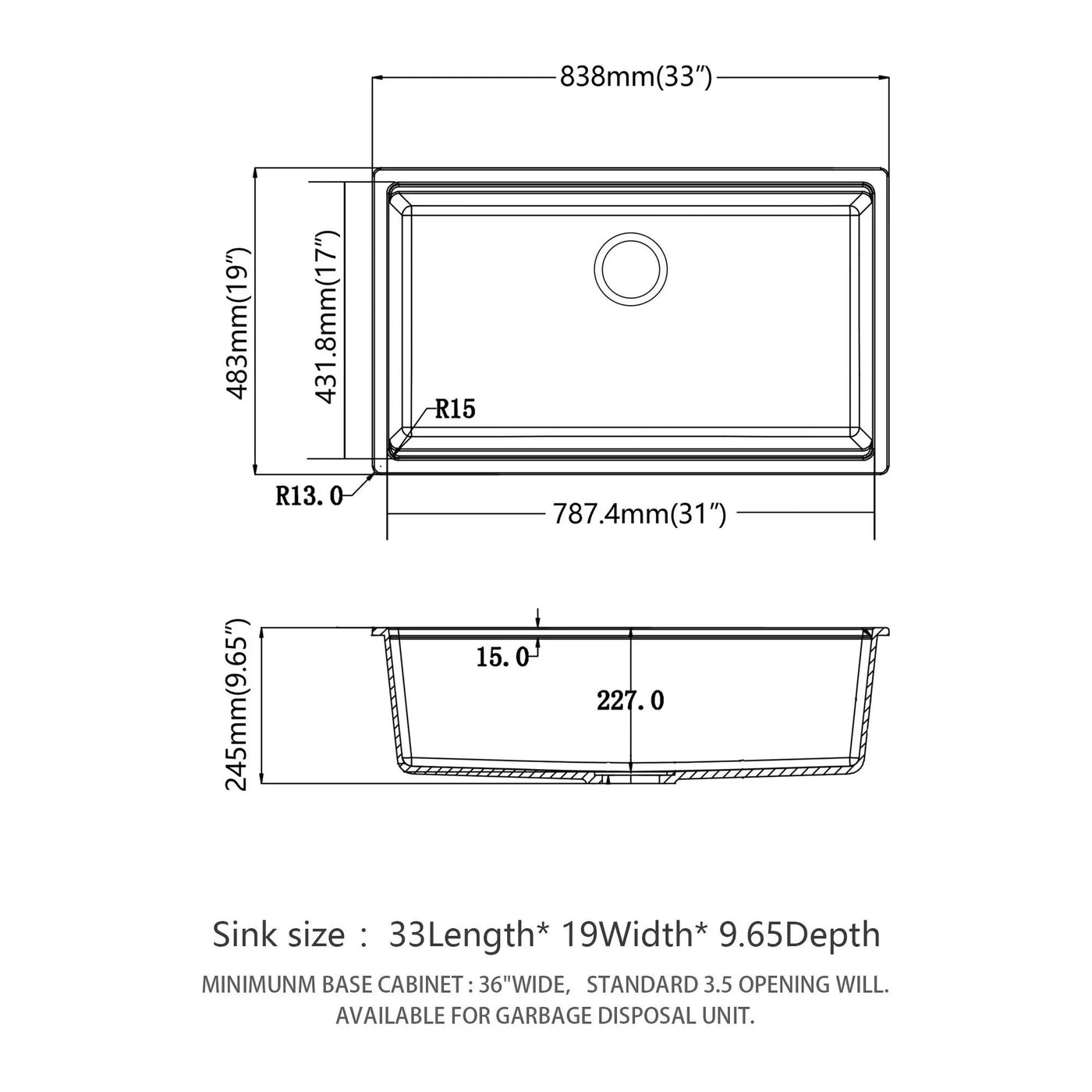 Quartz Kitchen Sink, Granite Composite Workstation Undermount by HouseOfZazla