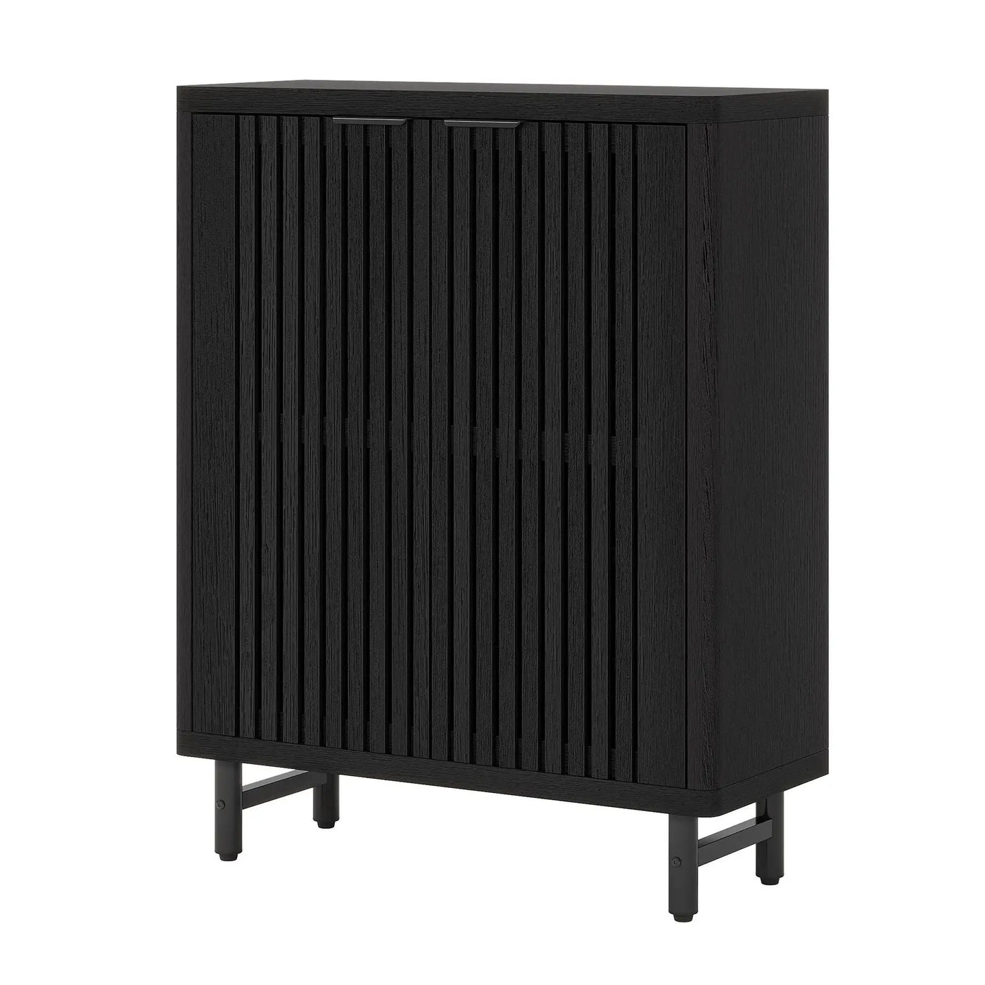 6 Tier Shoe Cabinet With Louvered Doors by HouseOfZazla