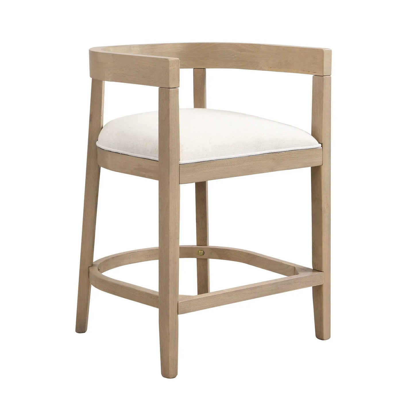 Modern Rubberwood Counter Stool Set With Upholstered Seats by HouseOfZazla