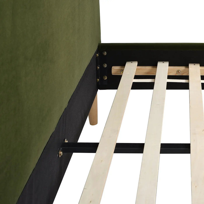 Stockholm - Modern Wavy Headboard Platform Bed by Unique Piece Furniture
