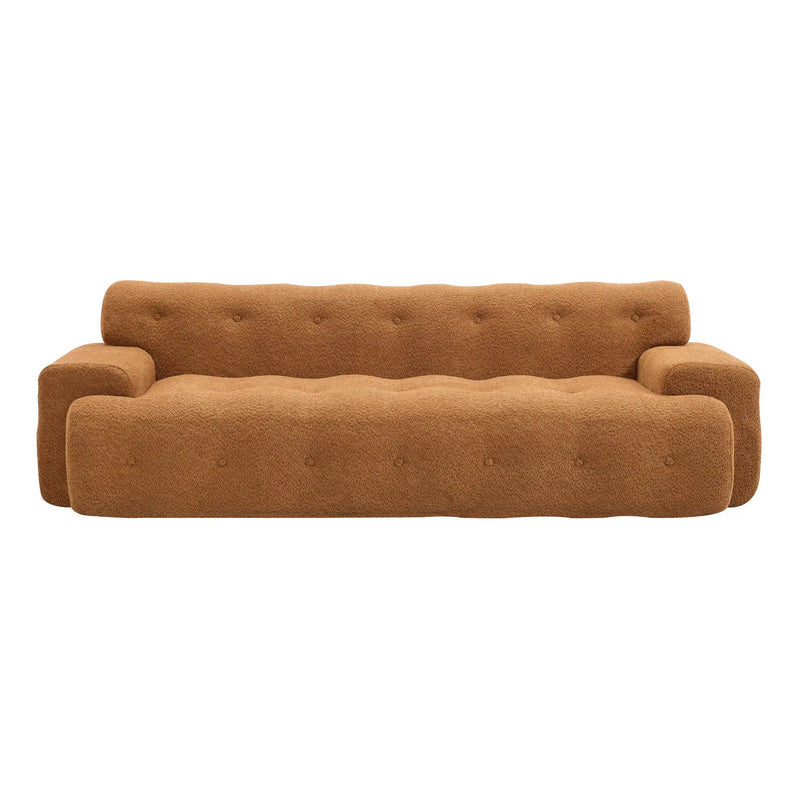 88 in. Cloud 3 Seater Boucle Sofa with Button Tufted Comfy Upholstered Couch, Nomad by HouseOfZazla