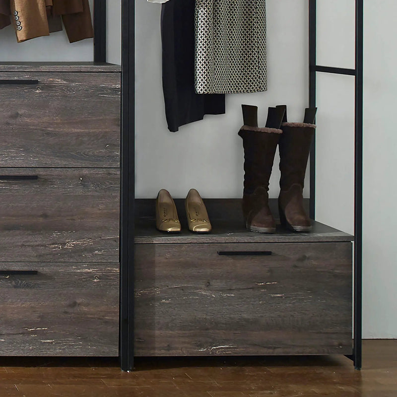 Monica - Modular Design Walk-In Closet System - Rustic by HouseOfZazla
