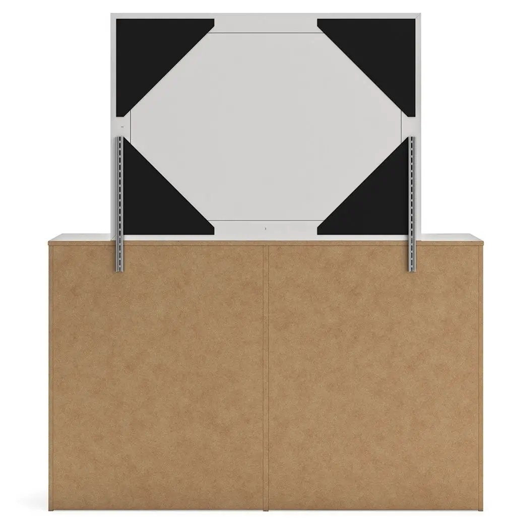 Cayboni - Dresser And Mirror - Whitewash by Unique Piece Furniture