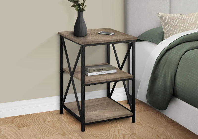 3 Tier Accent Table, Side Marble Look Contemporary & Modern by Unique Piece Furniture
