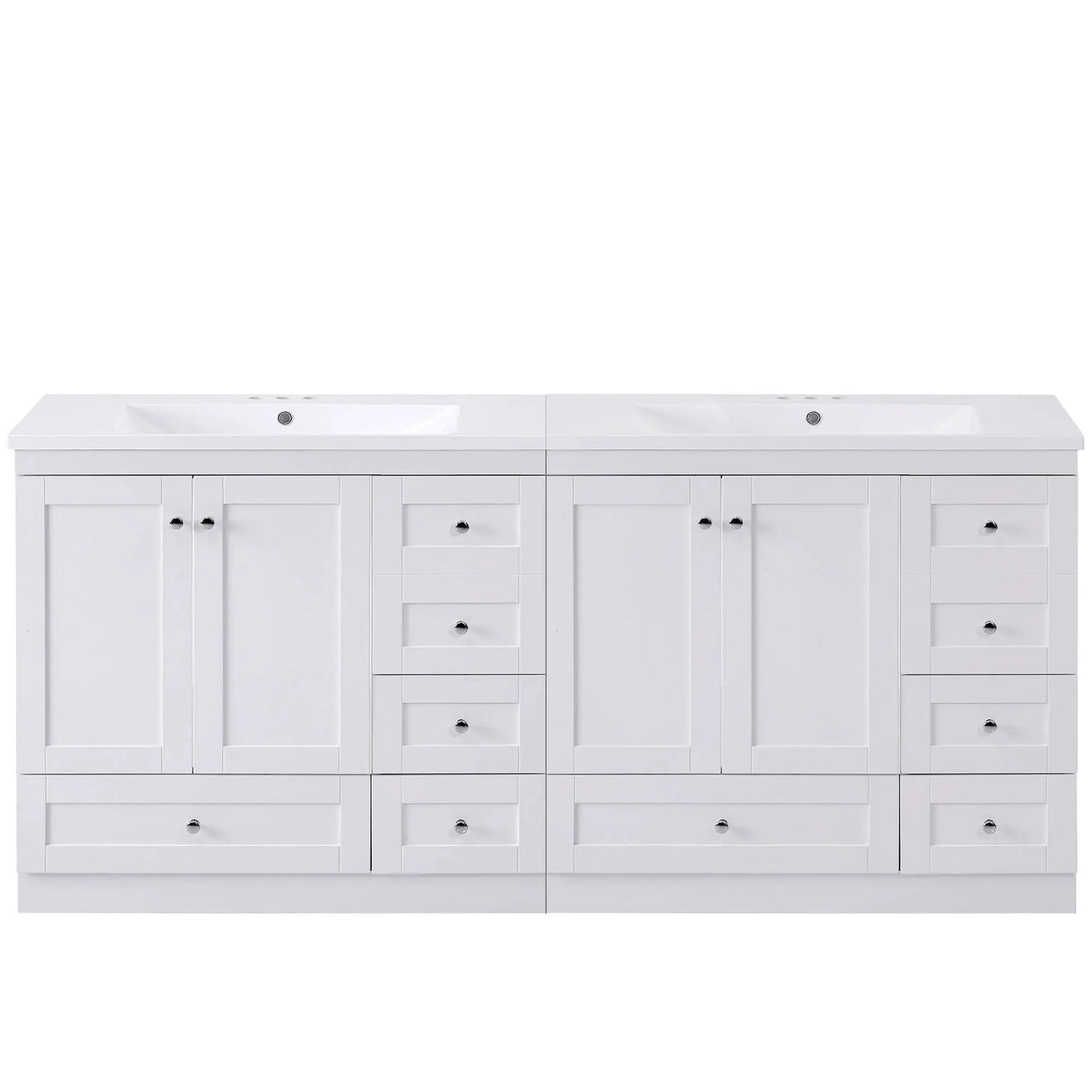 Shaker Free Standing Bathroom Vanity Cabinet & Sink, Soft Close Drawers, Soft Close Doors by Unique Piece Furniture