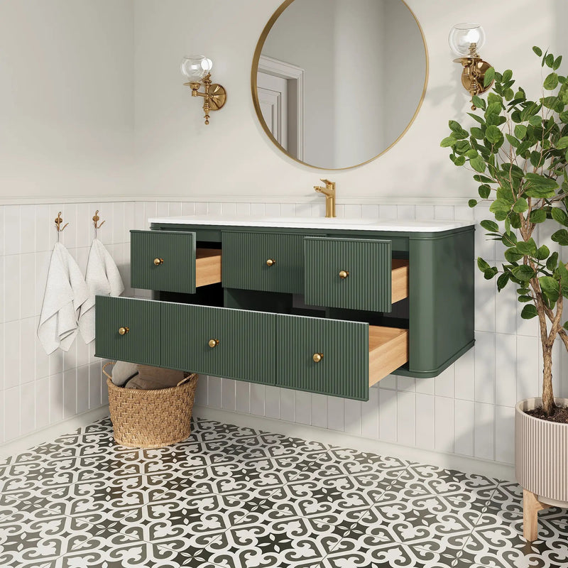 48" Wall Mounted & Floating Single Bathroom Vanity by HouseOfZazla