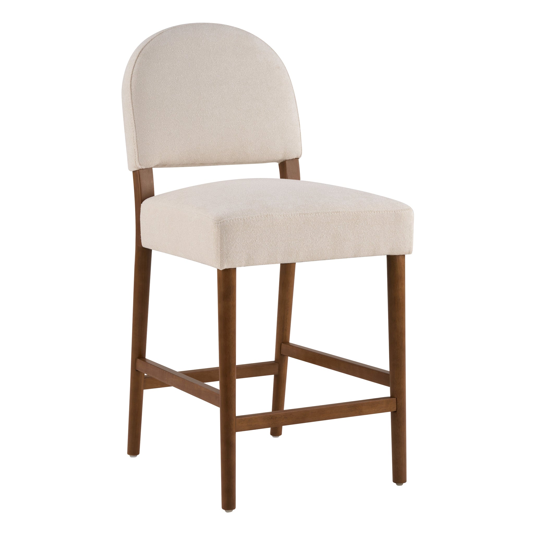 26'' Seat Height Fabric & Rubberwood Bar Stool by HouseOfZazla